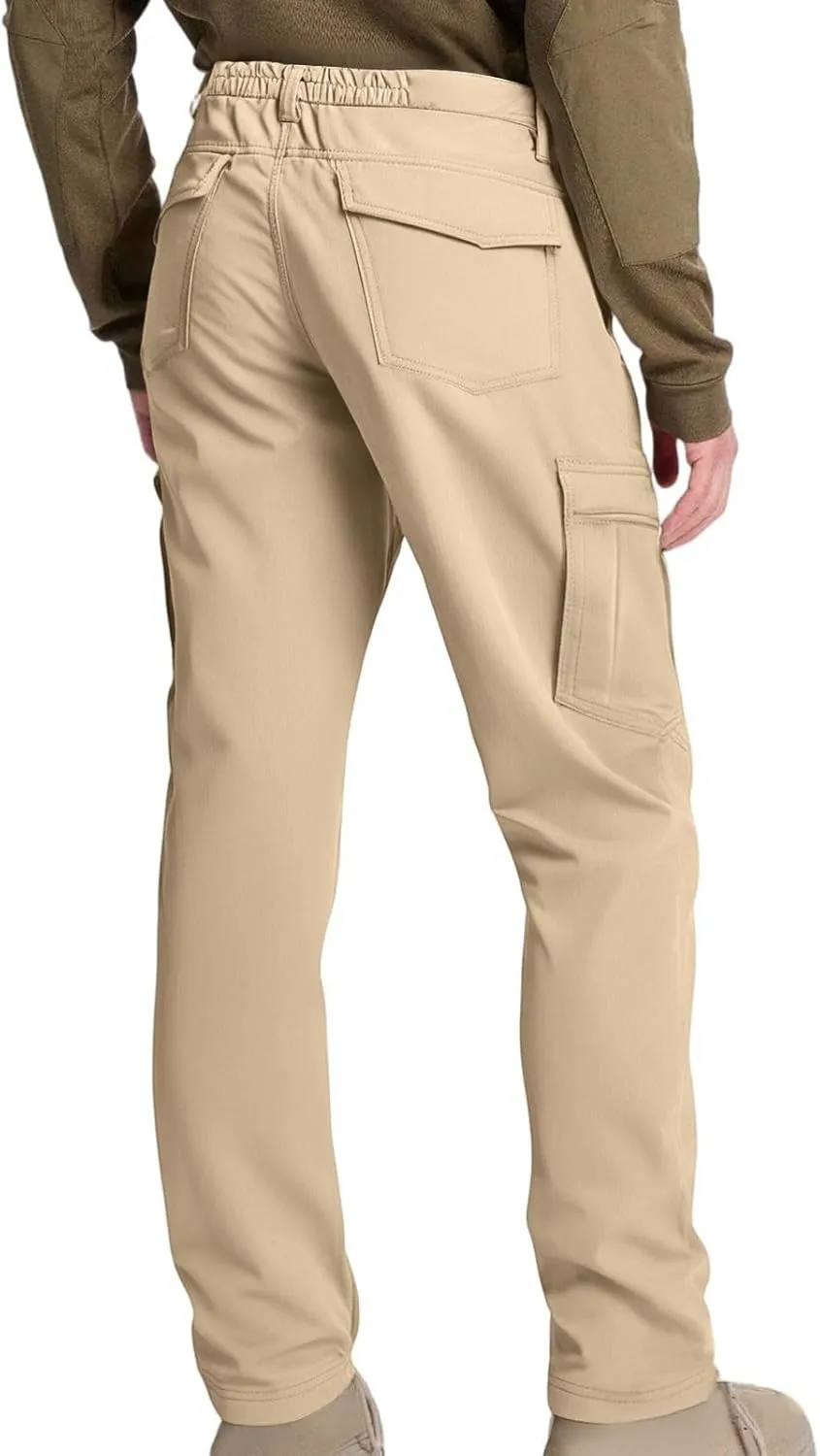 ADHOWBEW Work Pants for Men Construction Casual Lightweight Baggy Big and Tall Hiking Stretch Tactical Trousers