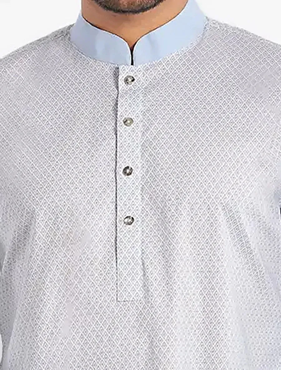 All Over Printed Slim Fit Panjabi