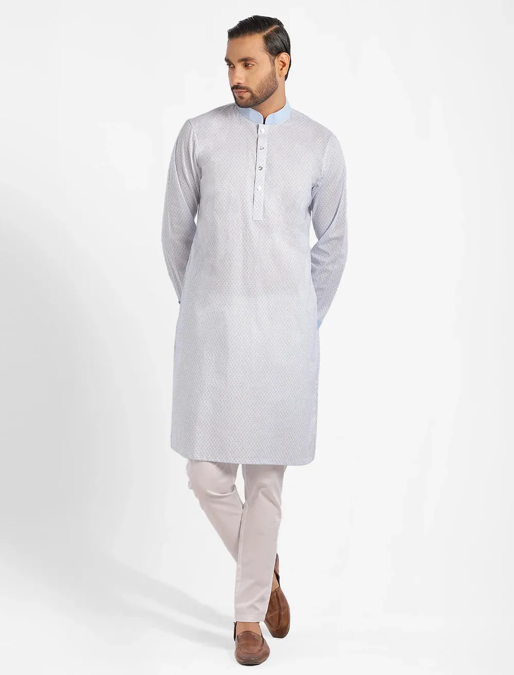 All Over Printed Slim Fit Panjabi