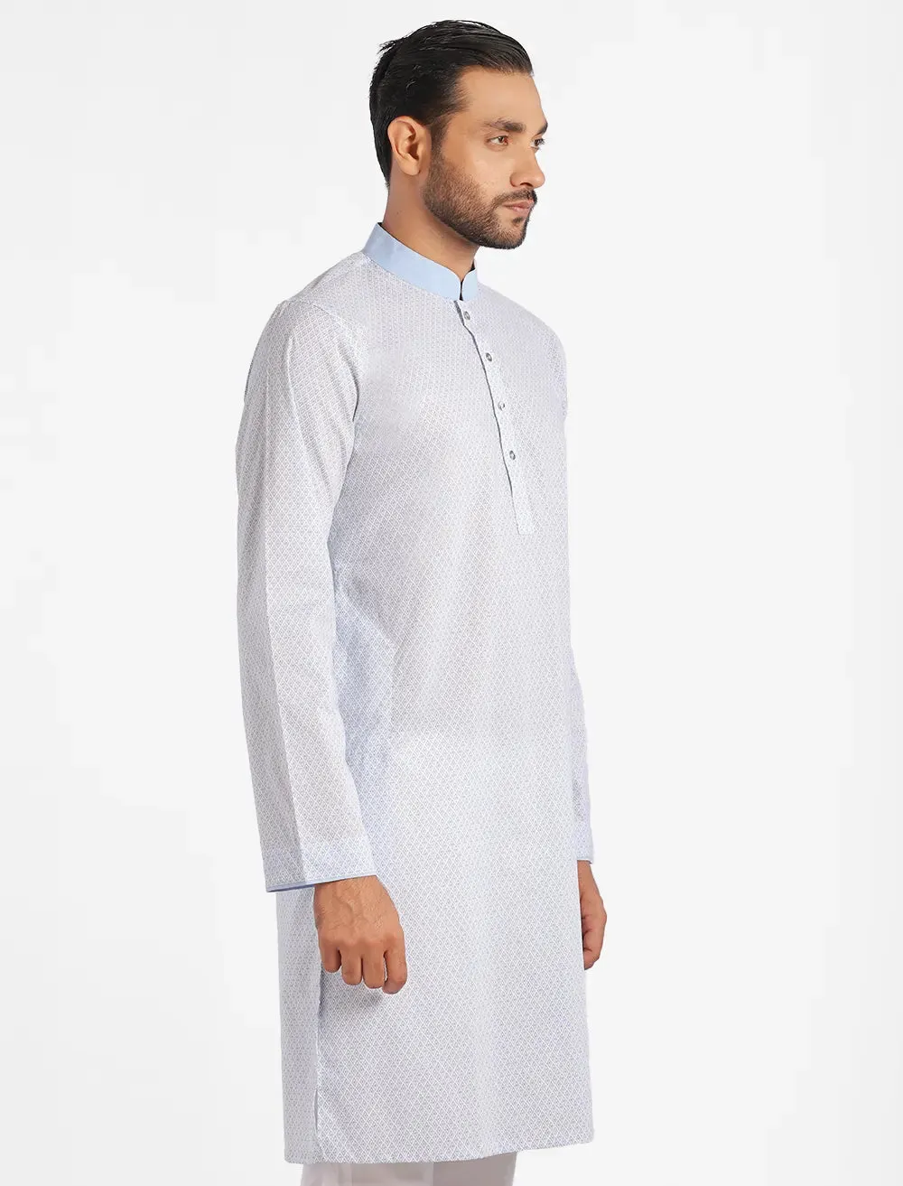 All Over Printed Slim Fit Panjabi