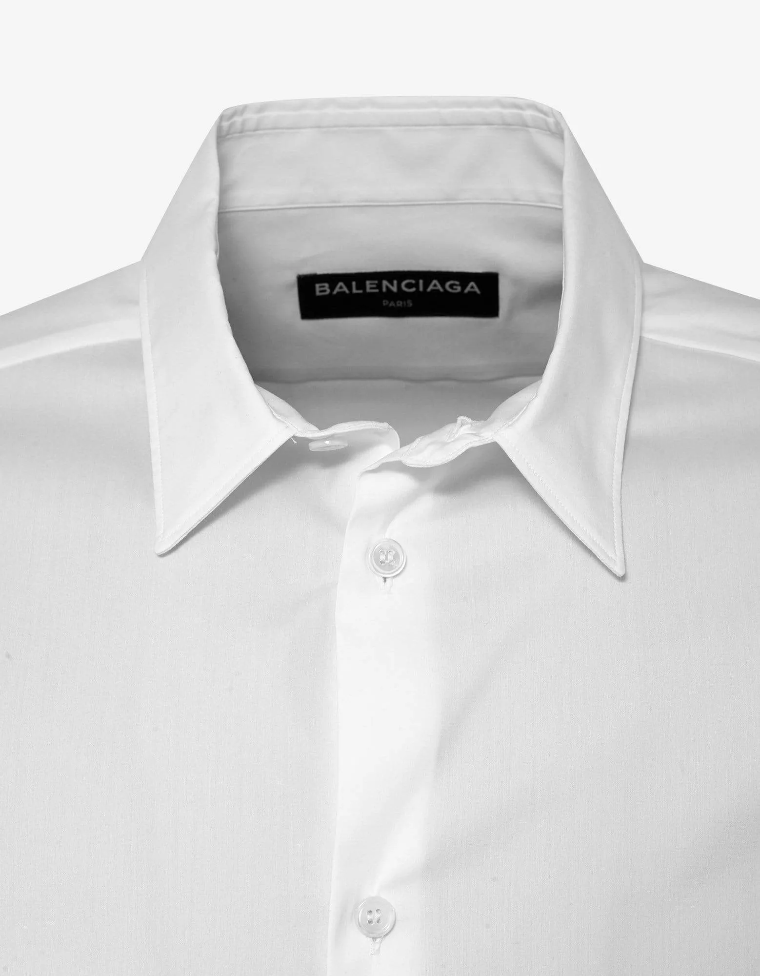 Balenciaga White Slim Fit Shirt