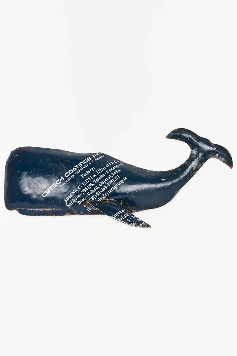 Ballena de metal azul 2 - D6654