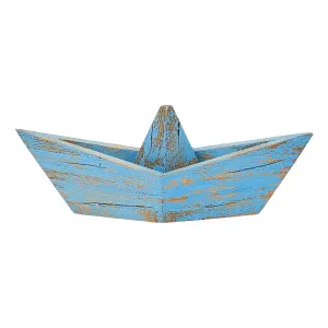 Barco azul de madera - D2239