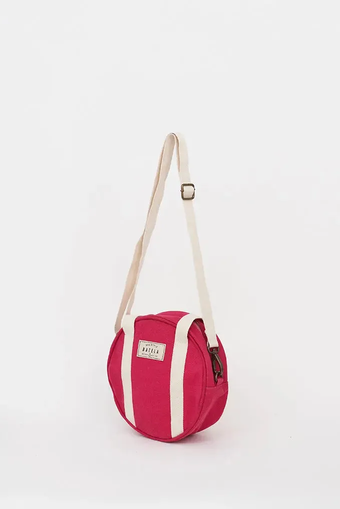 Bolso de mano redondo en algodón