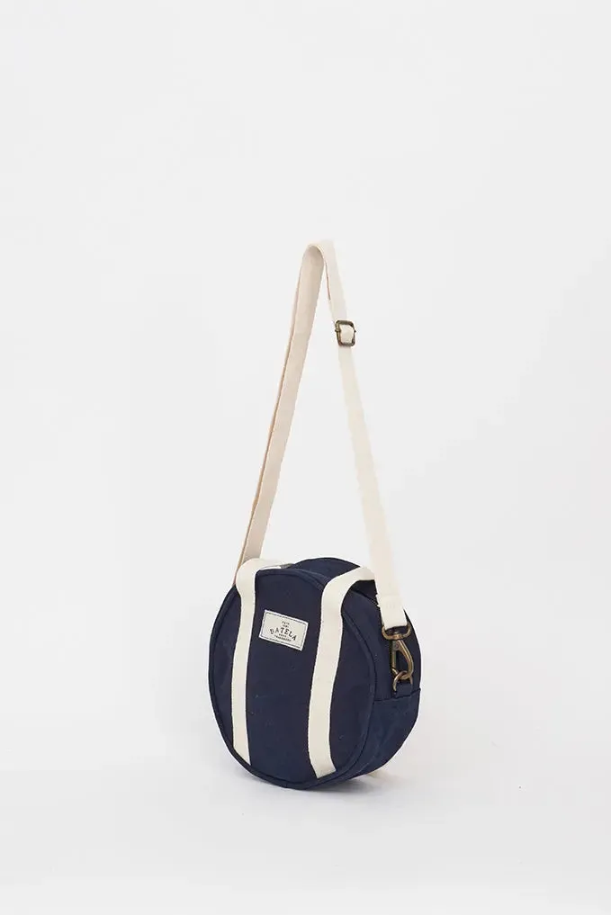 Bolso de mano redondo en algodón