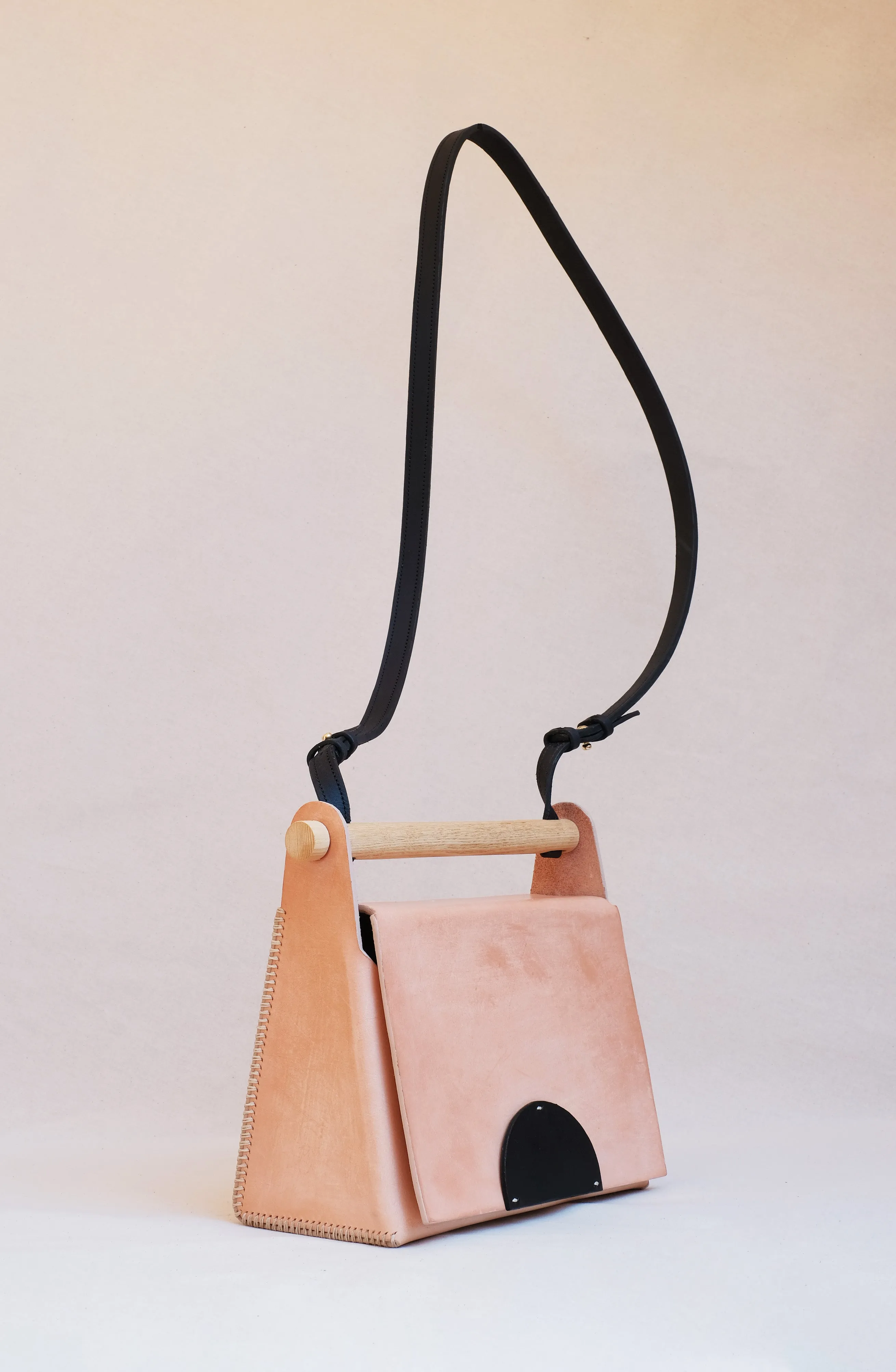 Bolso Hejduk rectangular color natural