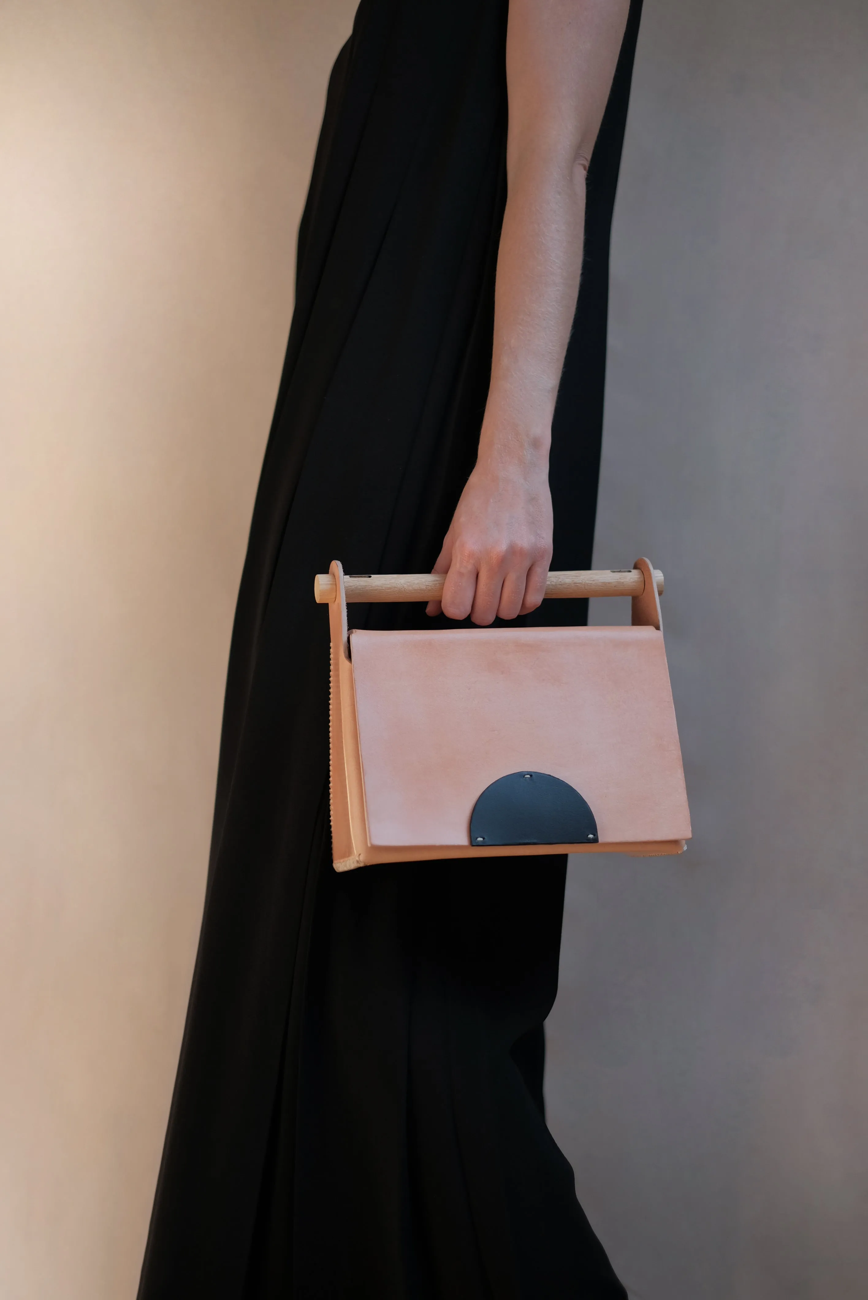 Bolso Hejduk rectangular color natural