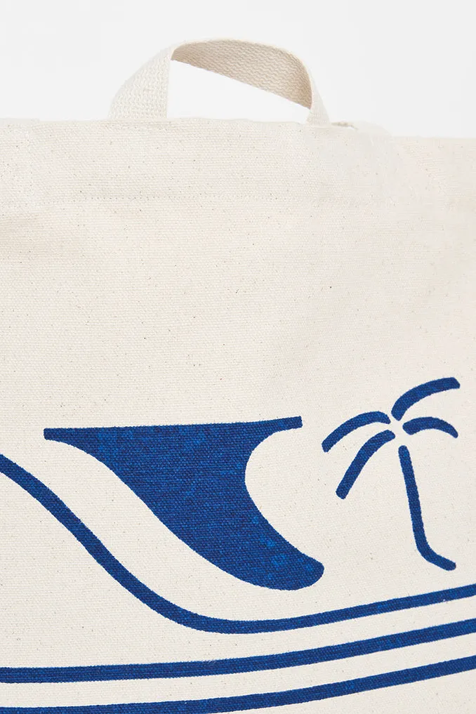 Bolso tote con motivos surferos
