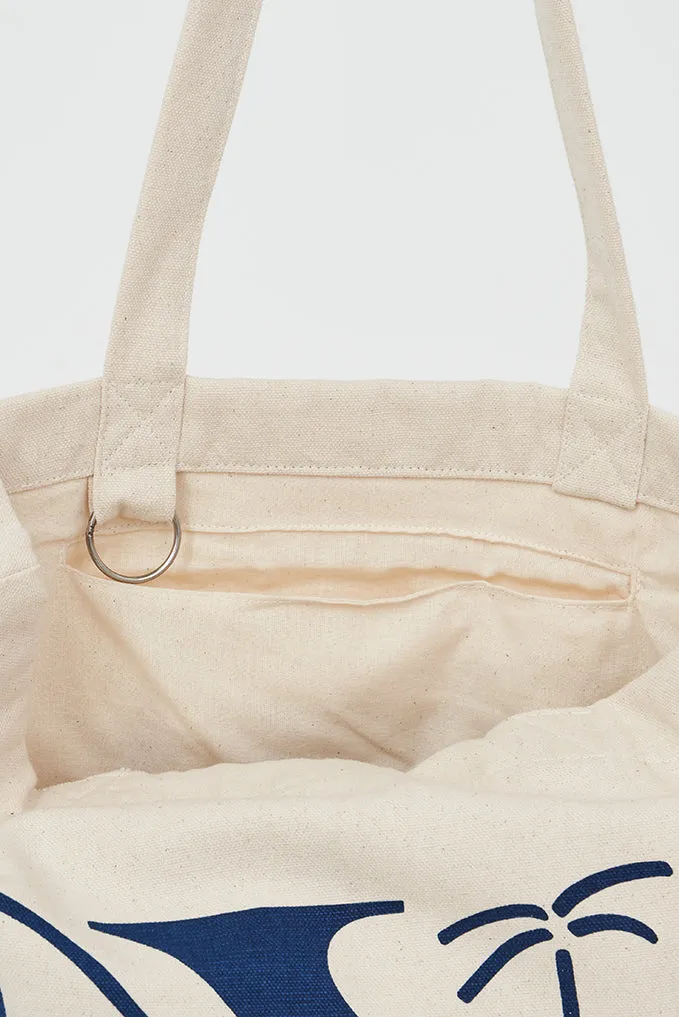 Bolso tote con motivos surferos
