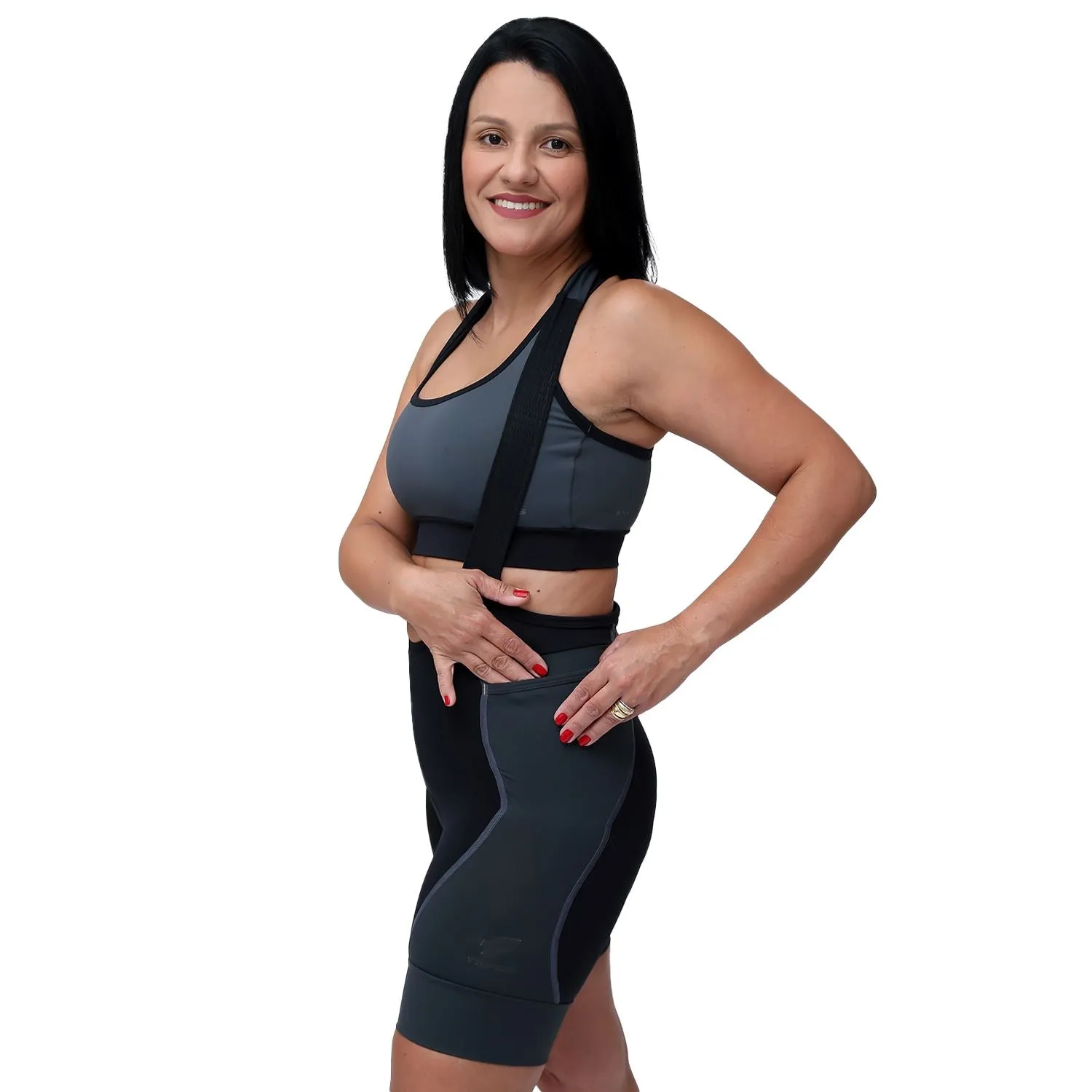 Bretelle "P&P Easy" l Preto c/ Estanho - FEMININO