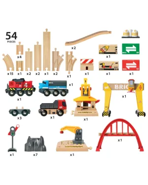 Brio Set Cargo Railway Deluxe Set 54 Pieces
