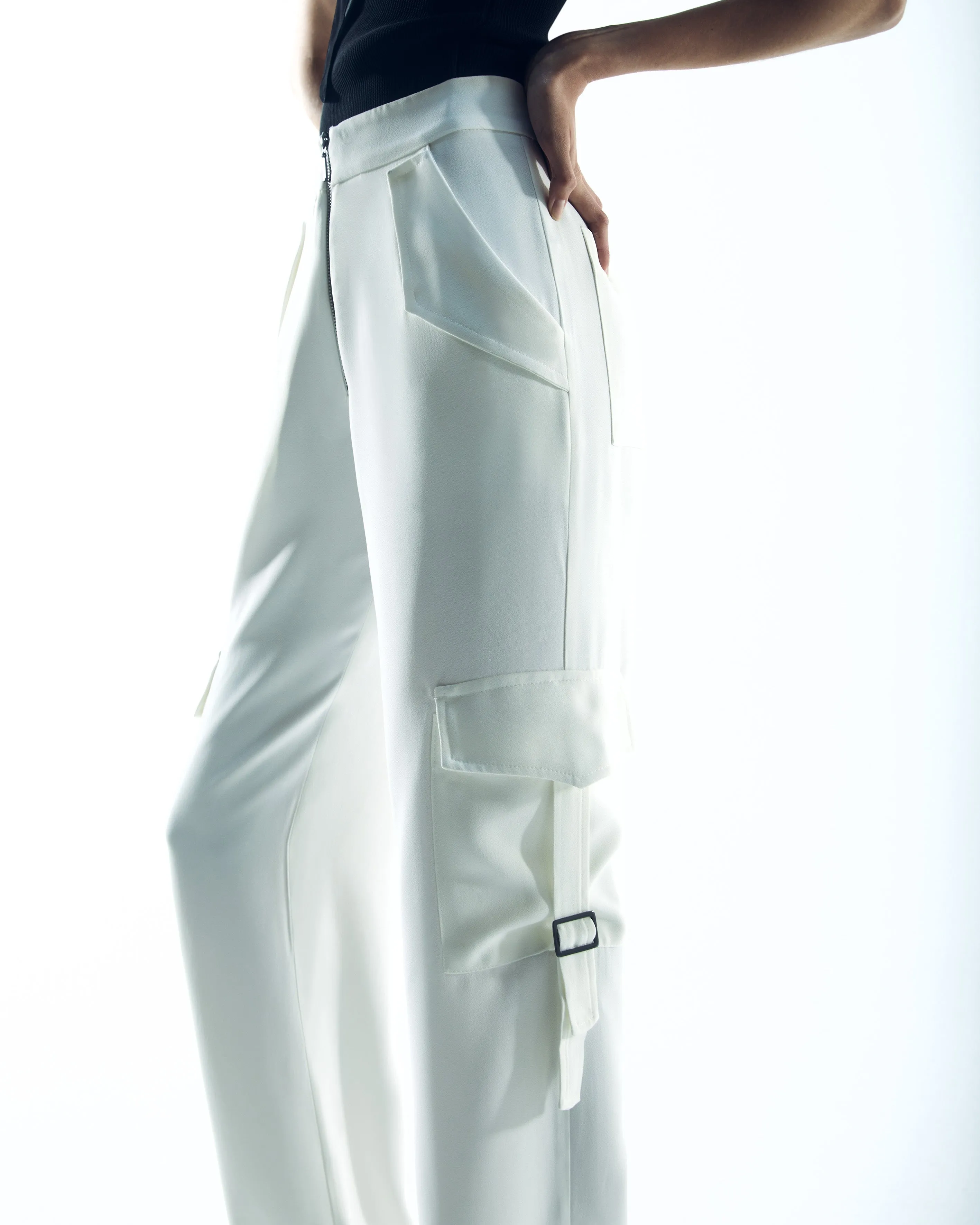 Calça Cargo Allure - Off White