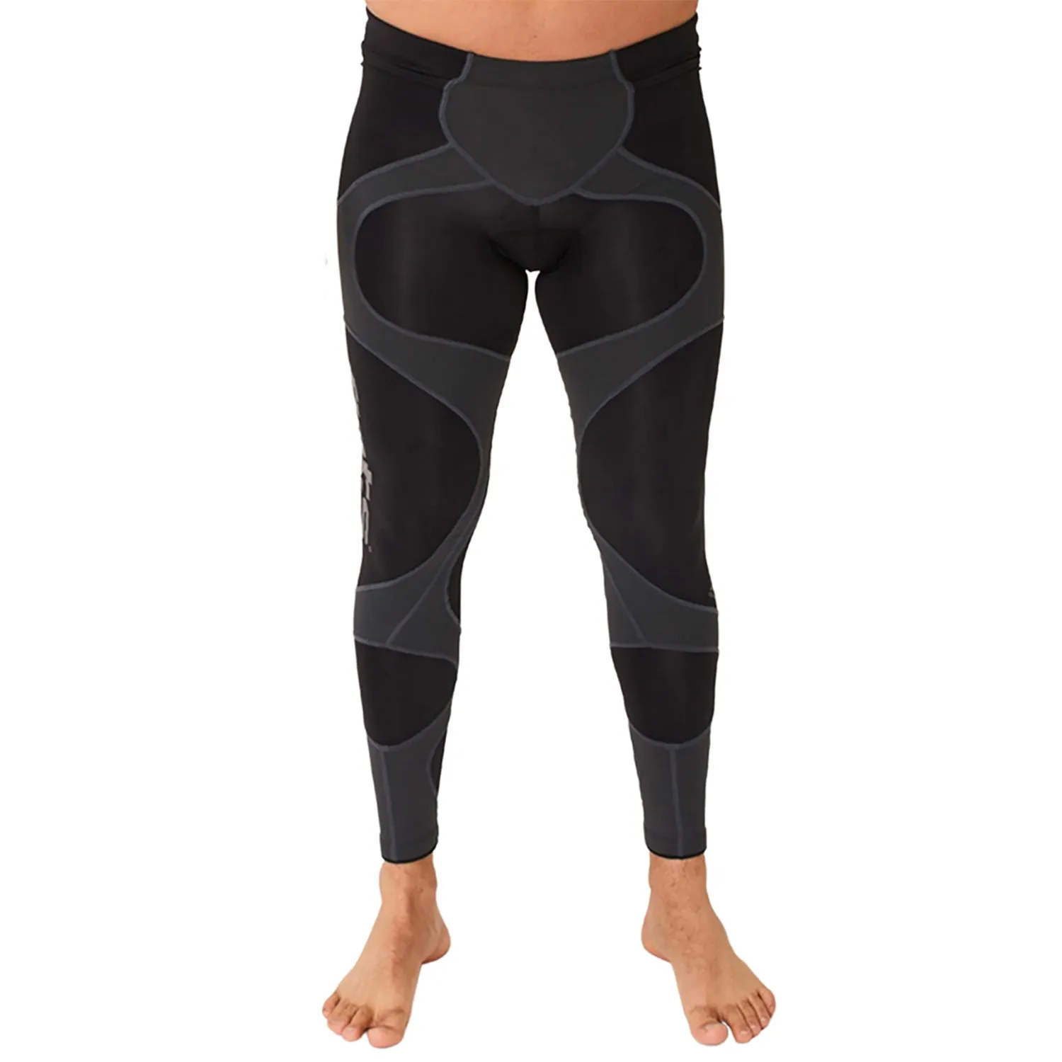 Calça Ciclismo X3X COMPRESSION ULTRA l Preto e Estanho