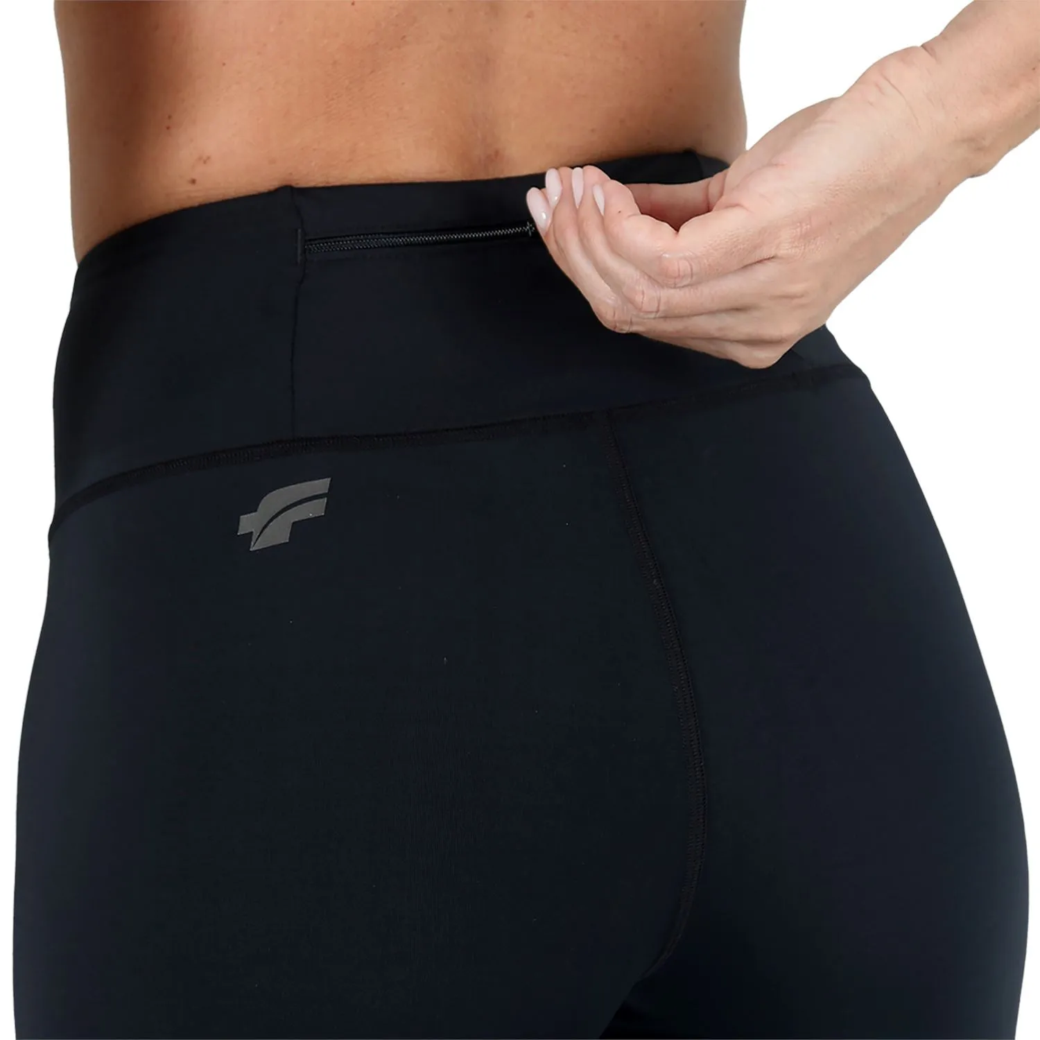 Calça Running de Compressão Bolso Cós l ALLBLACK