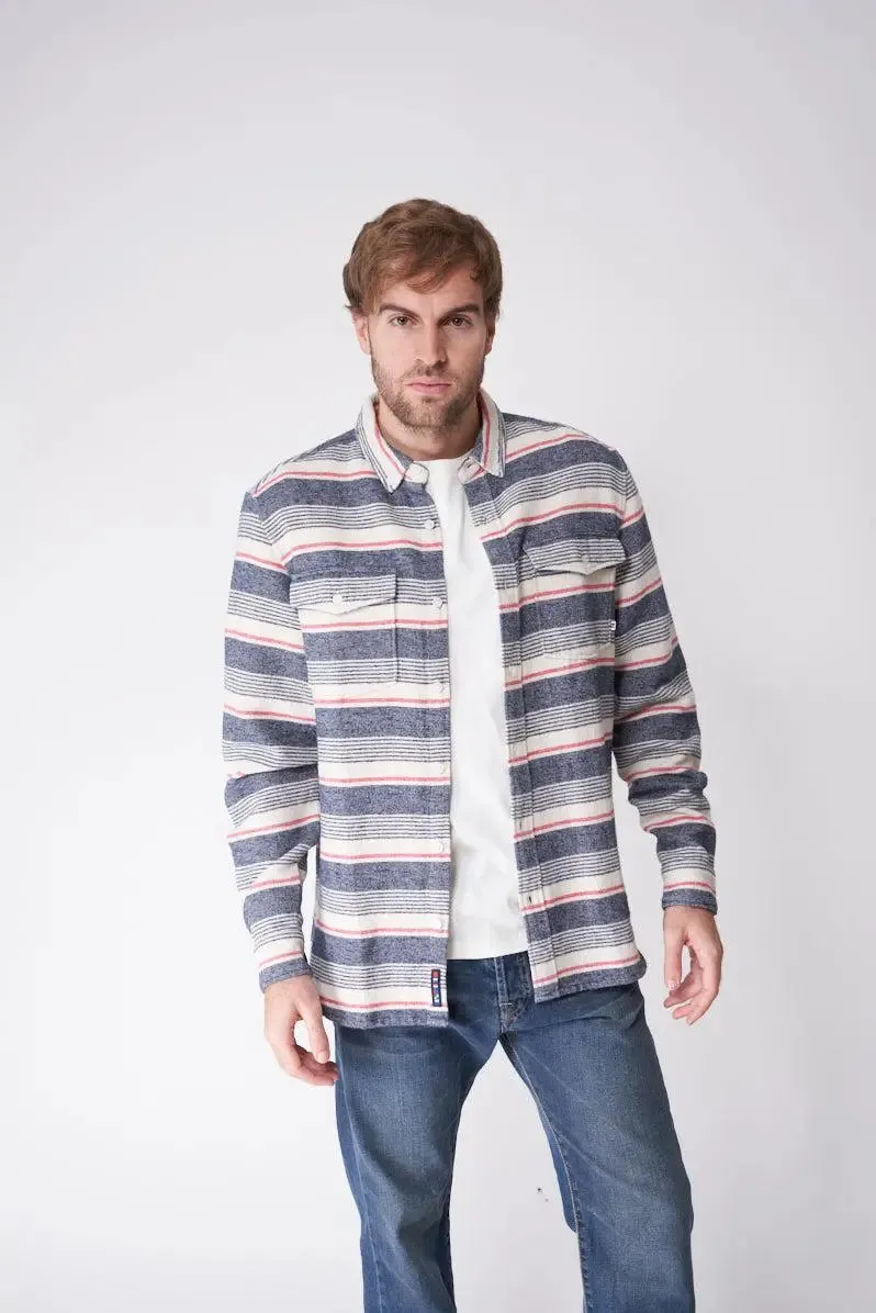 Camisa de algodón y spandex manga larga - A2239
