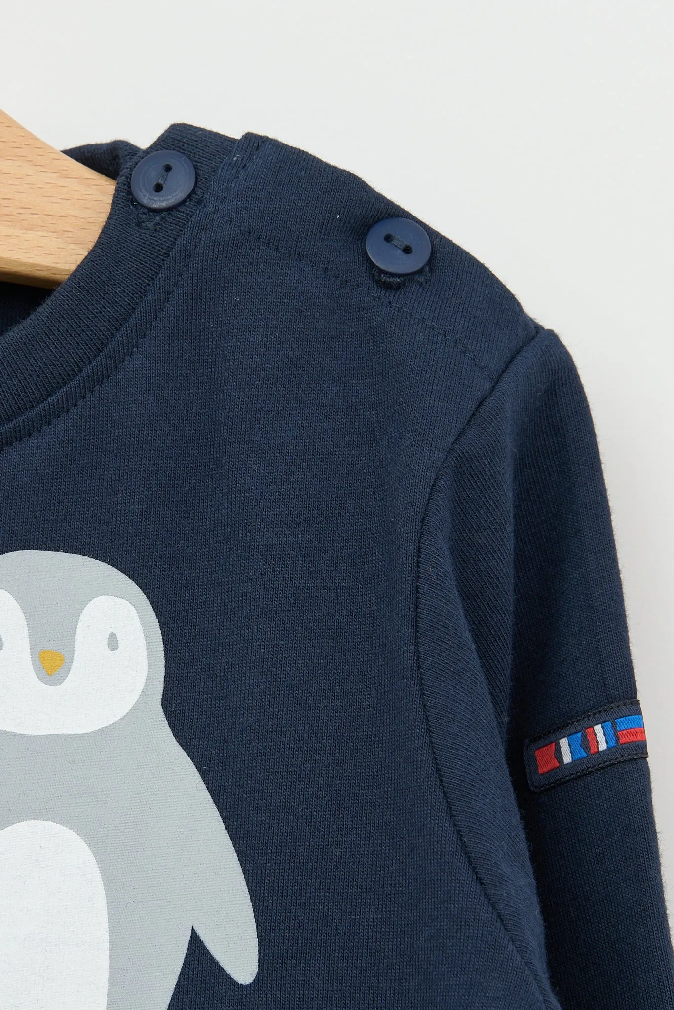 Camiseta algodón estampado pingüinos