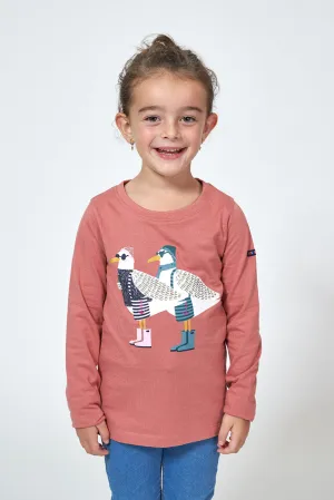 Camiseta algodón manga larga gaviotas