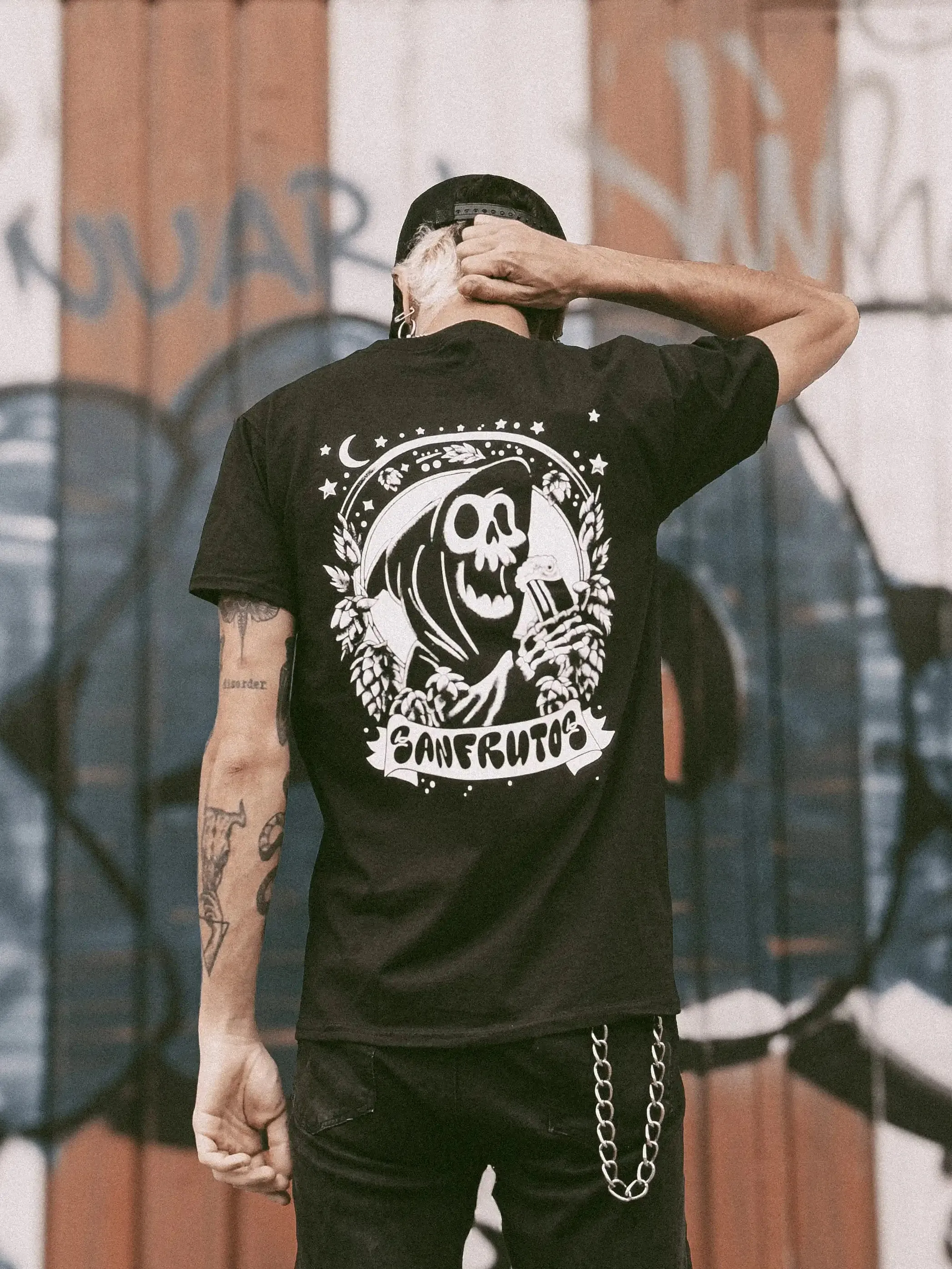 CAMISETA BEER SKULL SANFRUTOS