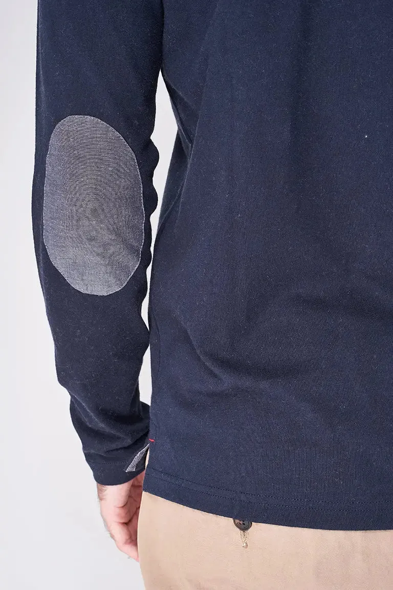 Camiseta de algodón manga larga con botones - A2423