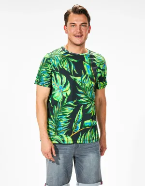 Camiseta Manga Corta Negro Algodón - Nambung