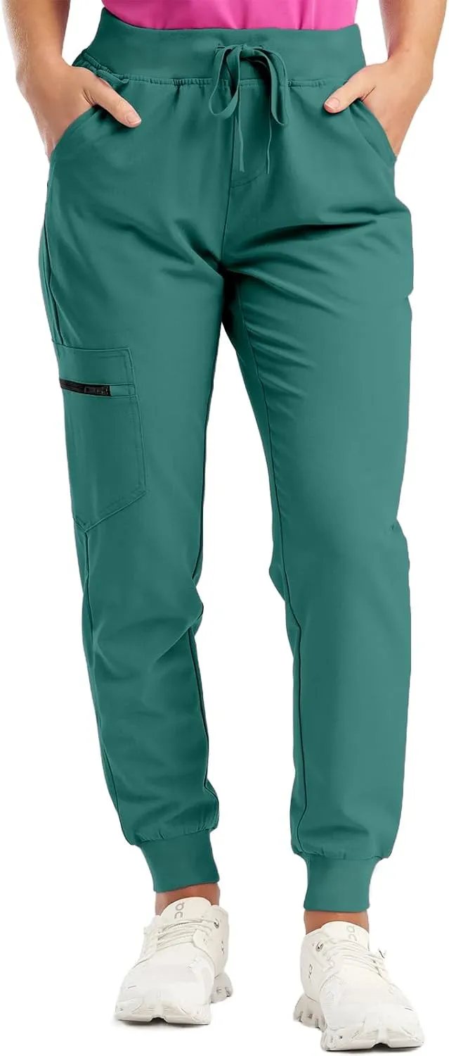 Cargo Joggers for Women Drawstring Baggy Work Yoga Scrubs Pants Lightweight Cute Elastic Waist Pull On Cargo Pants