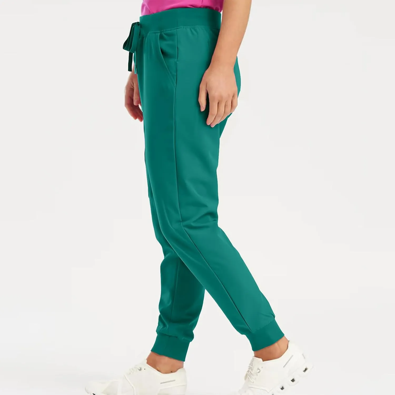 Cargo Joggers for Women Drawstring Baggy Work Yoga Scrubs Pants Lightweight Cute Elastic Waist Pull On Cargo Pants