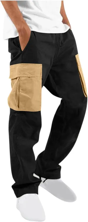Cargos Pants Men Big and Tall Relaxed Fit Construction Work Hiking Workout Joggers