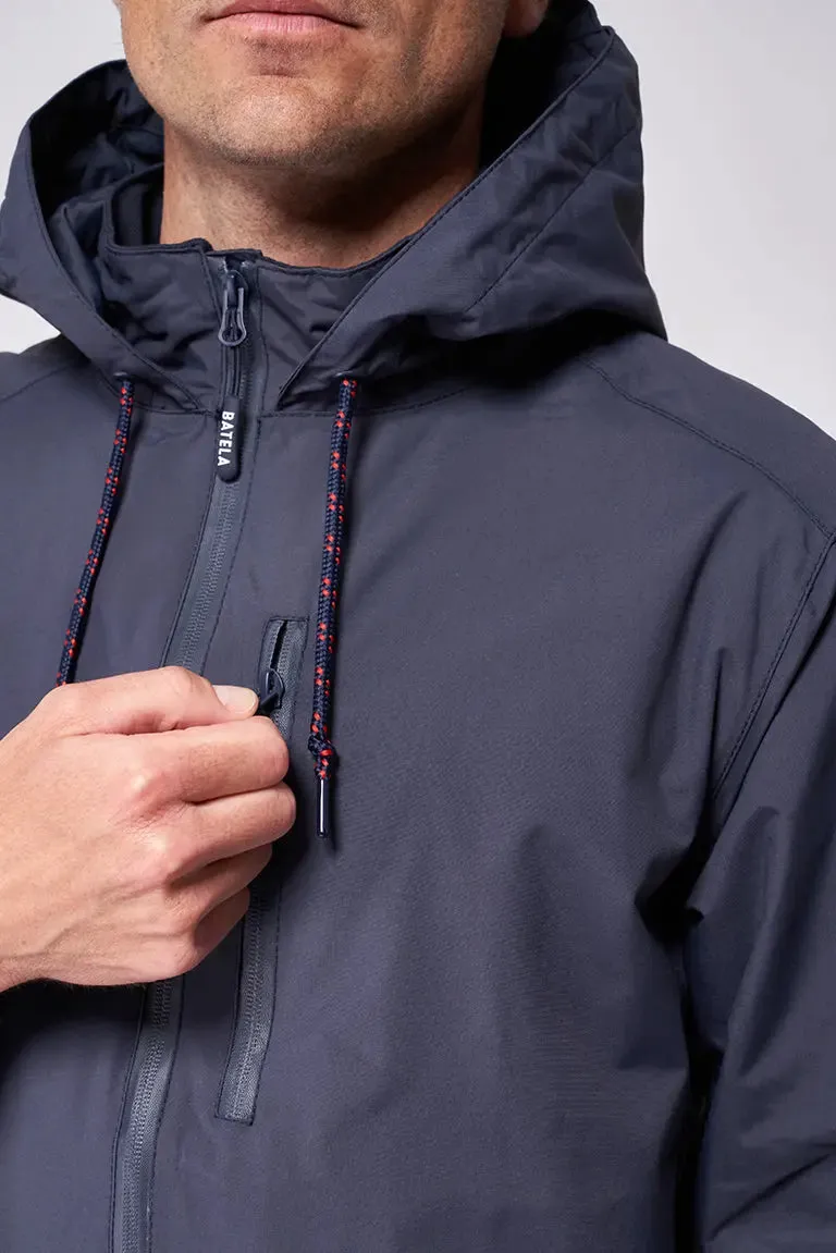 Chubasquero con capucha en nylon 100% waterproof