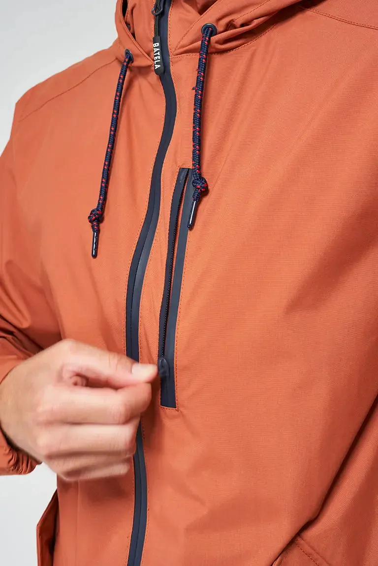 Chubasquero con capucha en nylon 100% waterproof