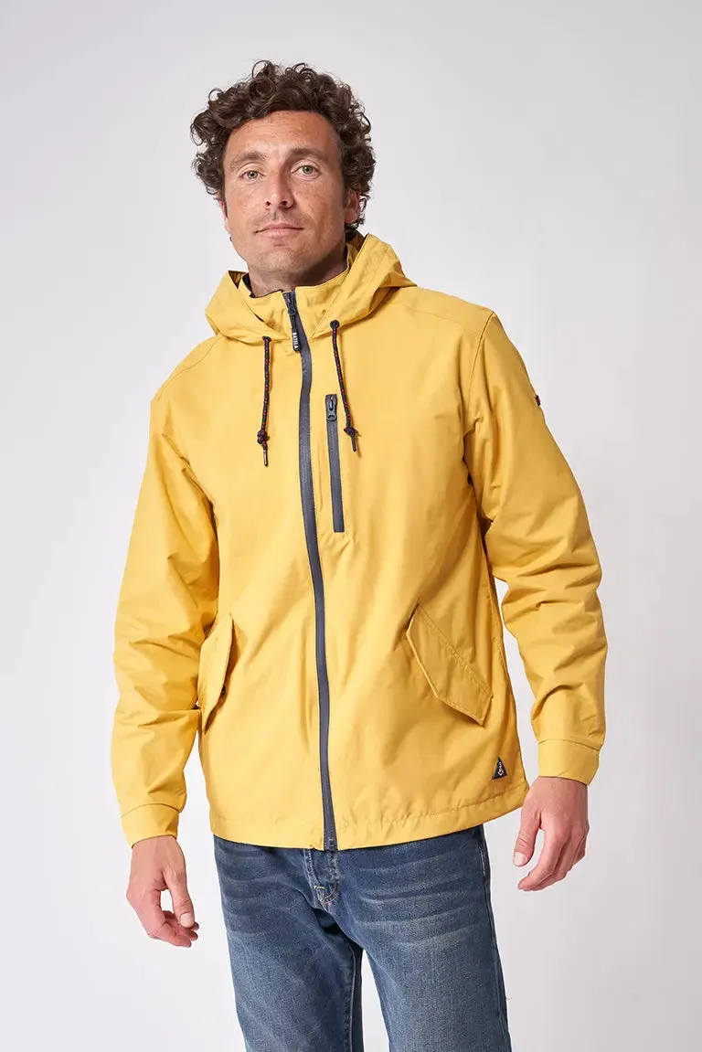 Chubasquero con capucha en nylon 100% waterproof