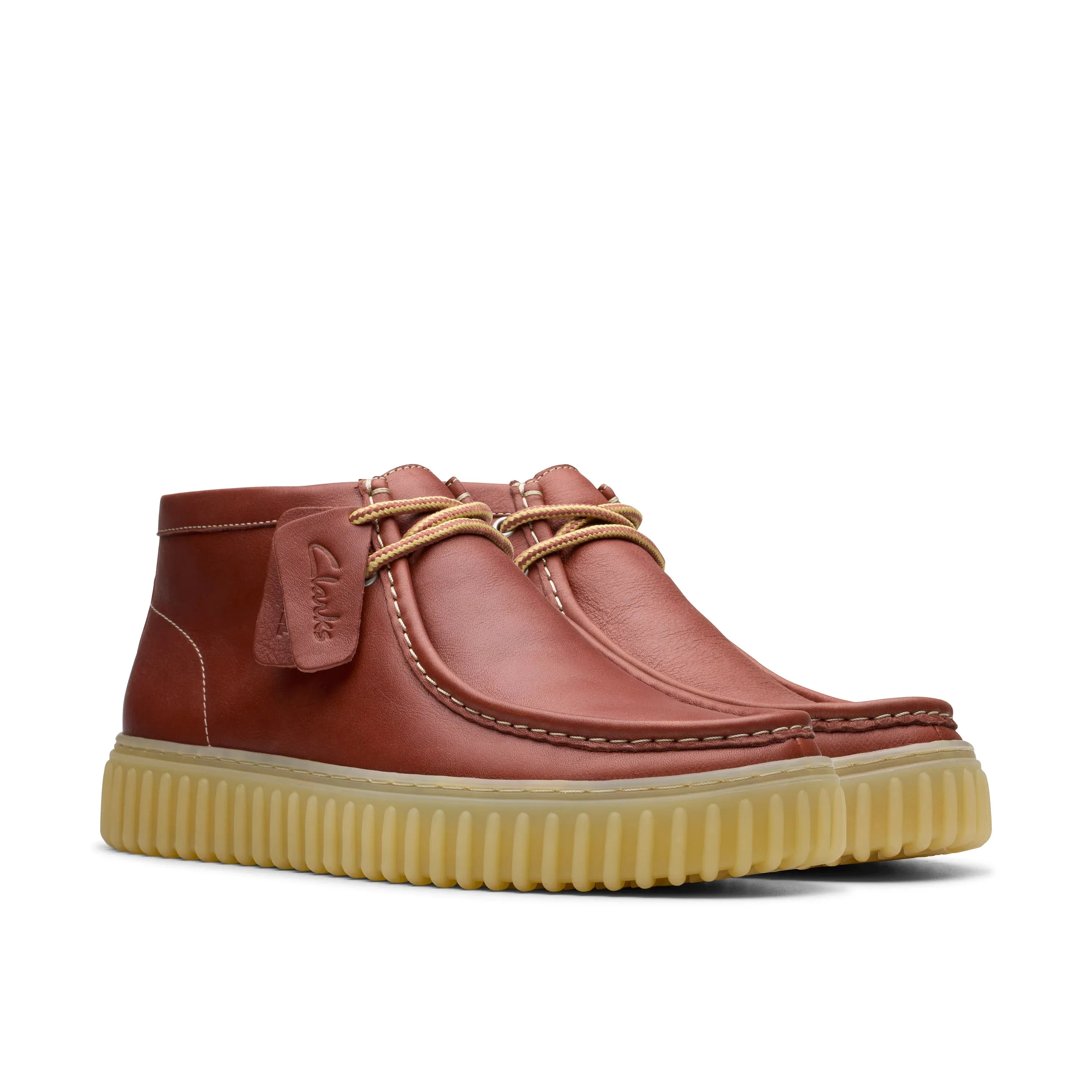 CLARKS | WALLABEE HOMBRE | TORHILL HI BROWN LEATHER | MARRÓN