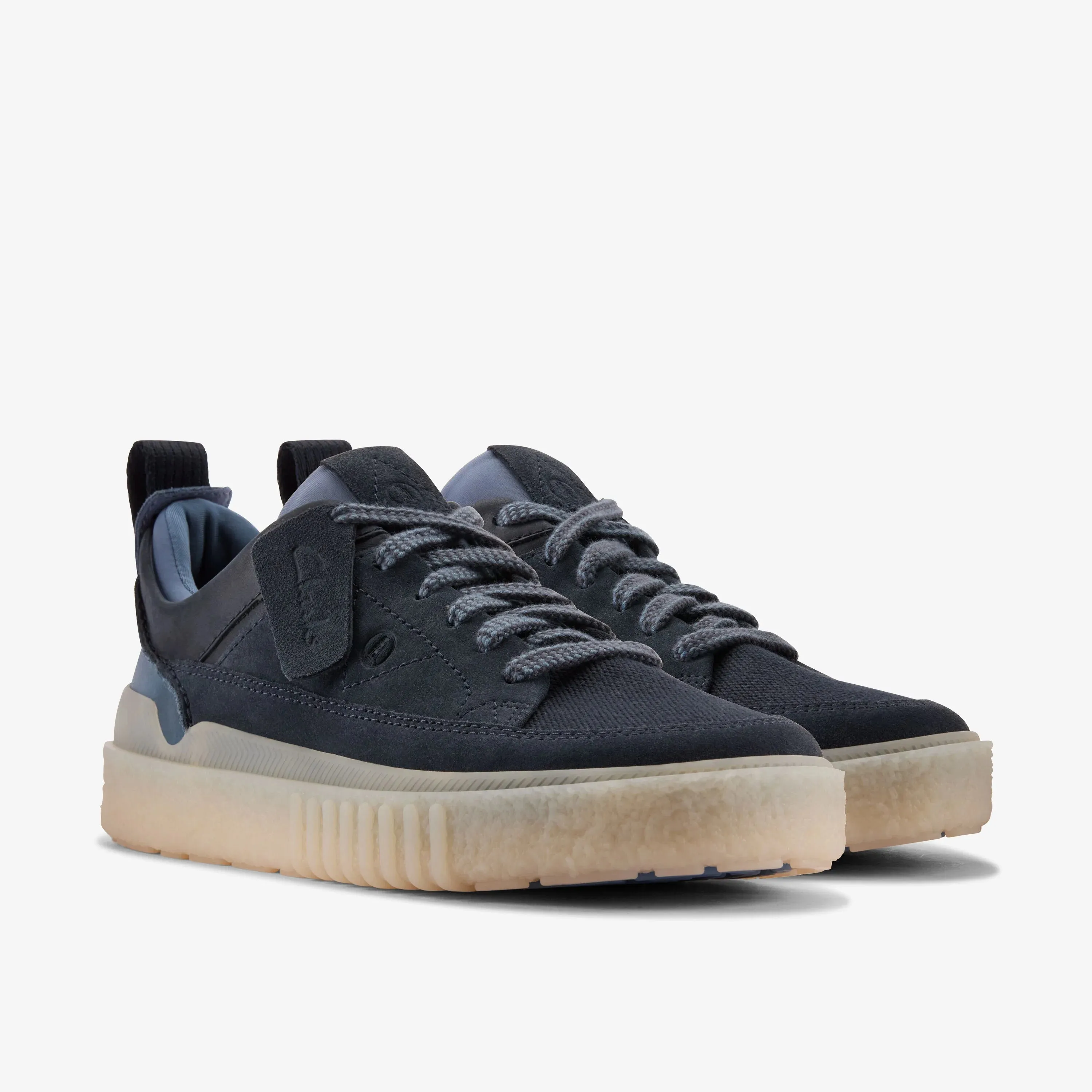 CLARKS | ZAPATOS CASUAL HOMBRE | SOMERSET LACE NAVY SUEDE | AZUL