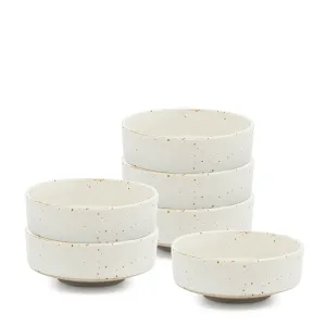 Claro 6 Pinch Bowls 9 x 3.5cm - White