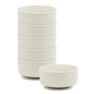 Claro Breakfast Bowls 15 x 7.5cm - Set of 6 - White
