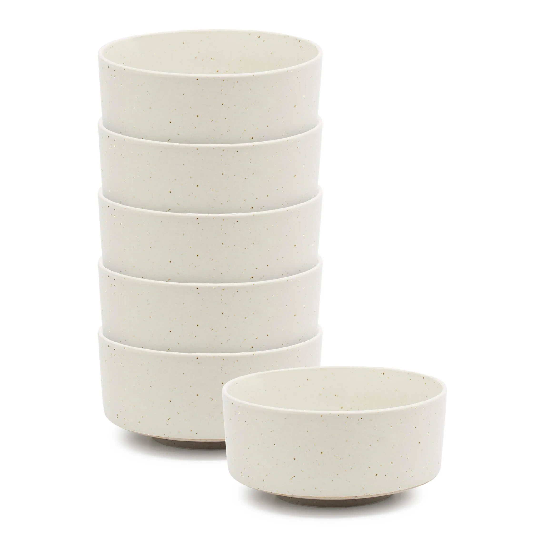 Claro Breakfast Bowls 15 x 7.5cm - Set of 6 - White