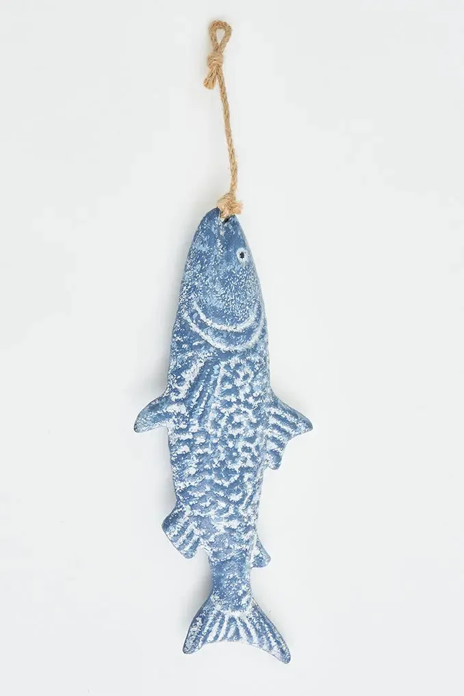Colgante de hojalata forma de pez mediano
