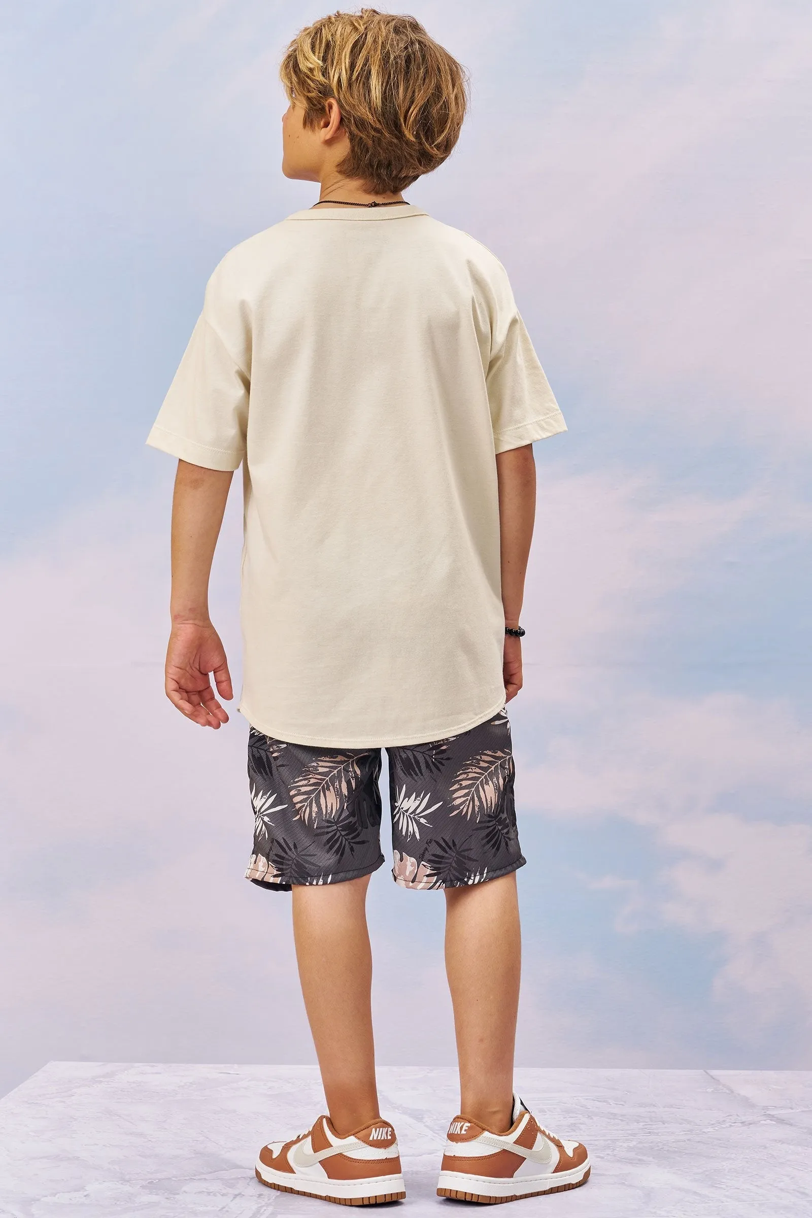 Conjunto de Camiseta em Meia Malha e Bermuda em Nylon Hidronatic  Twill com Elastano 75589 Johnny Fox