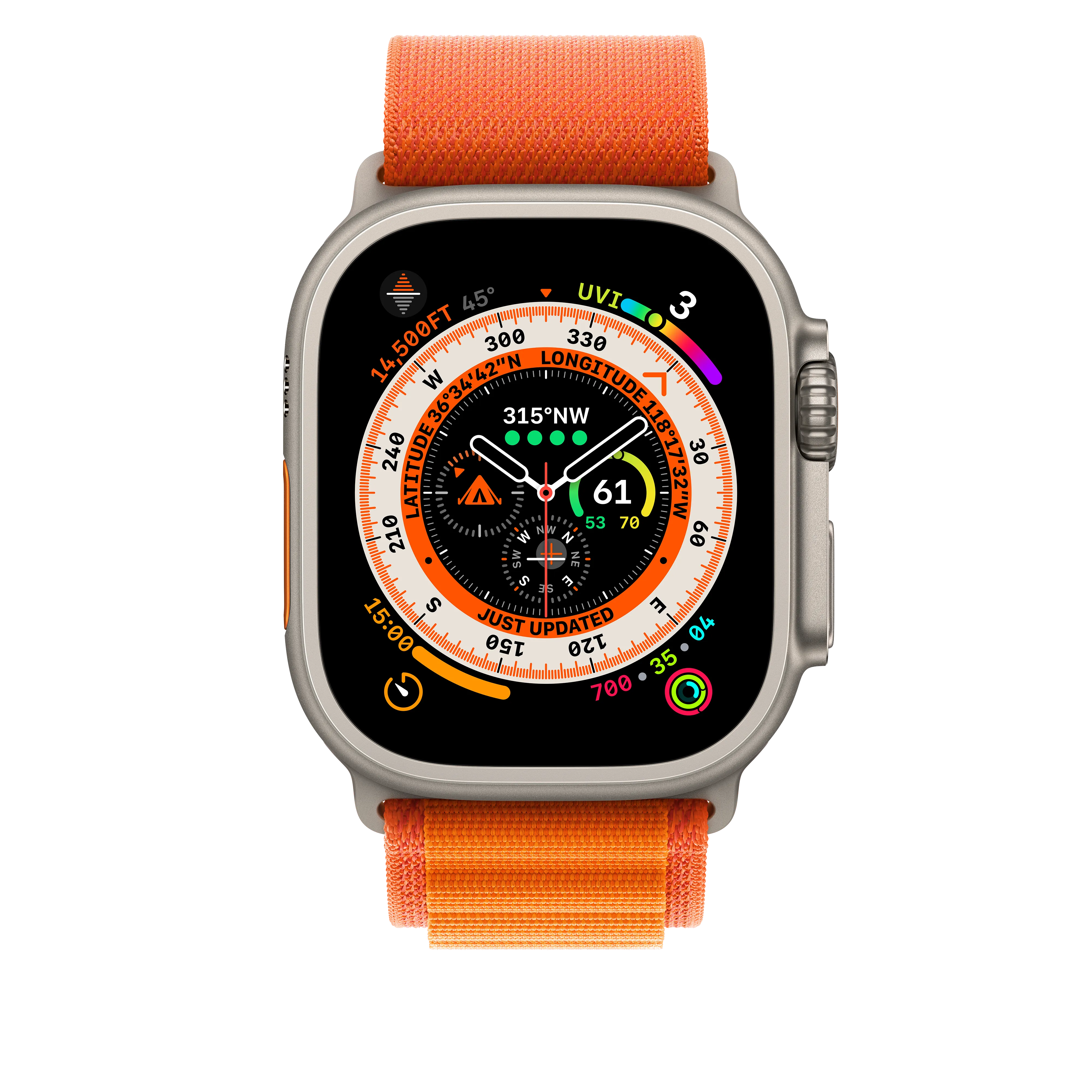 Correa Loop Alpine naranja (49 mm) - Talla L