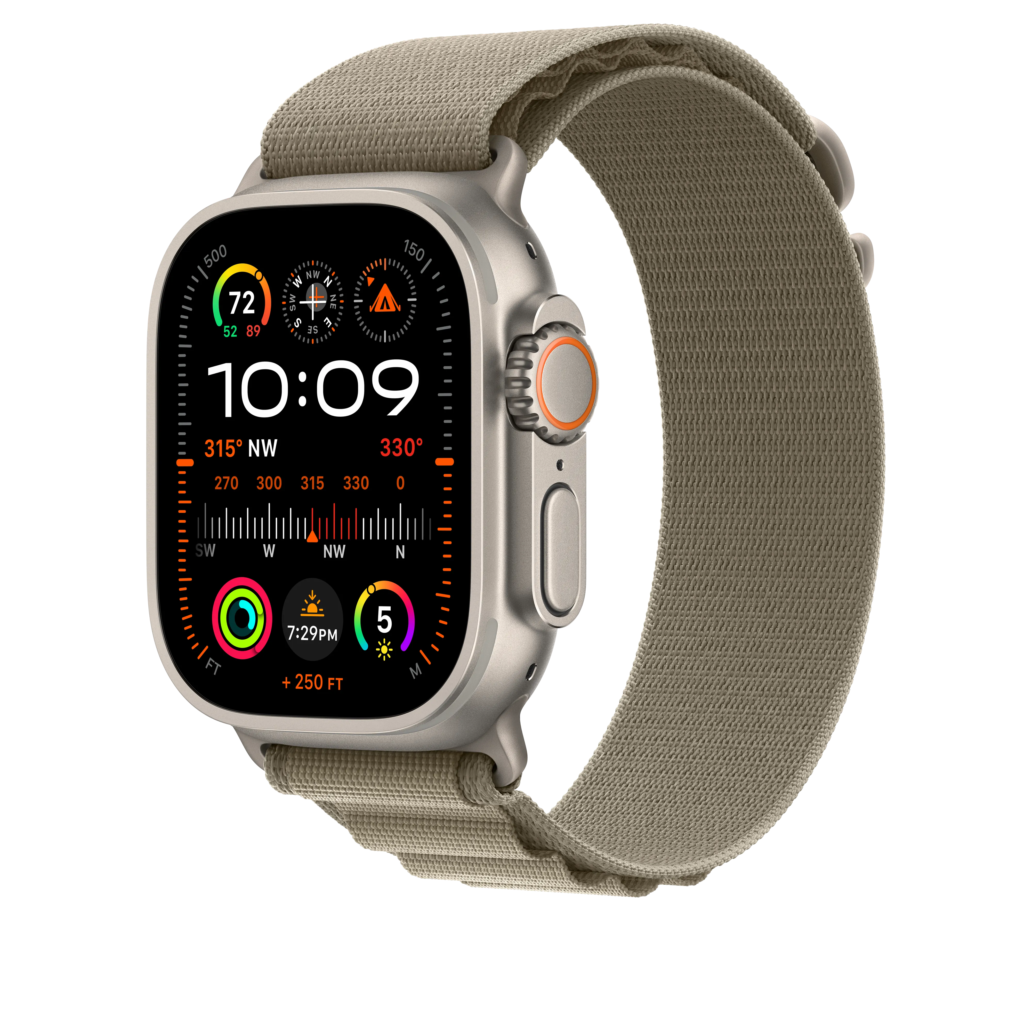 Correa Loop Alpine verde oliva (49 mm) - Talla S