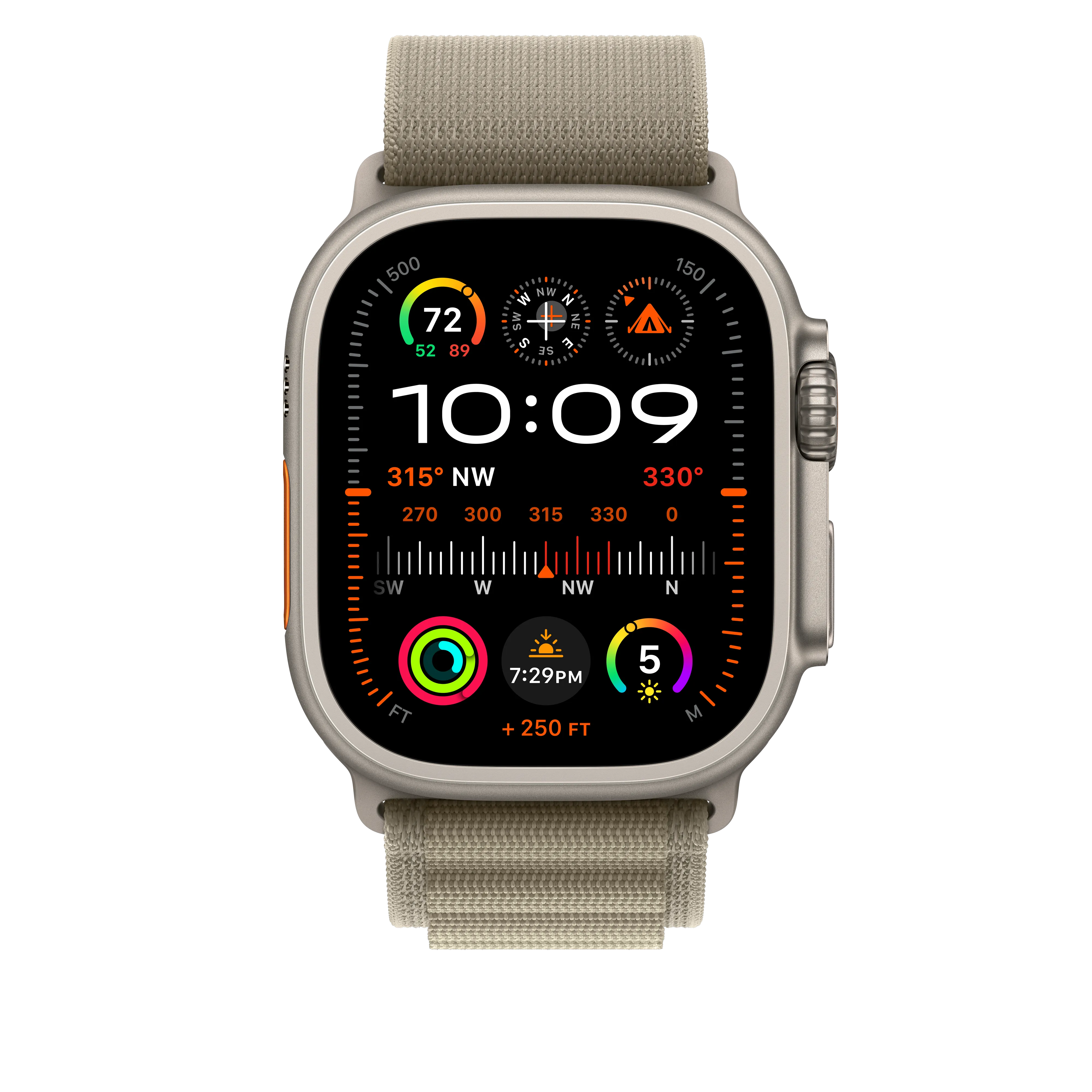 Correa Loop Alpine verde oliva (49 mm) - Talla S