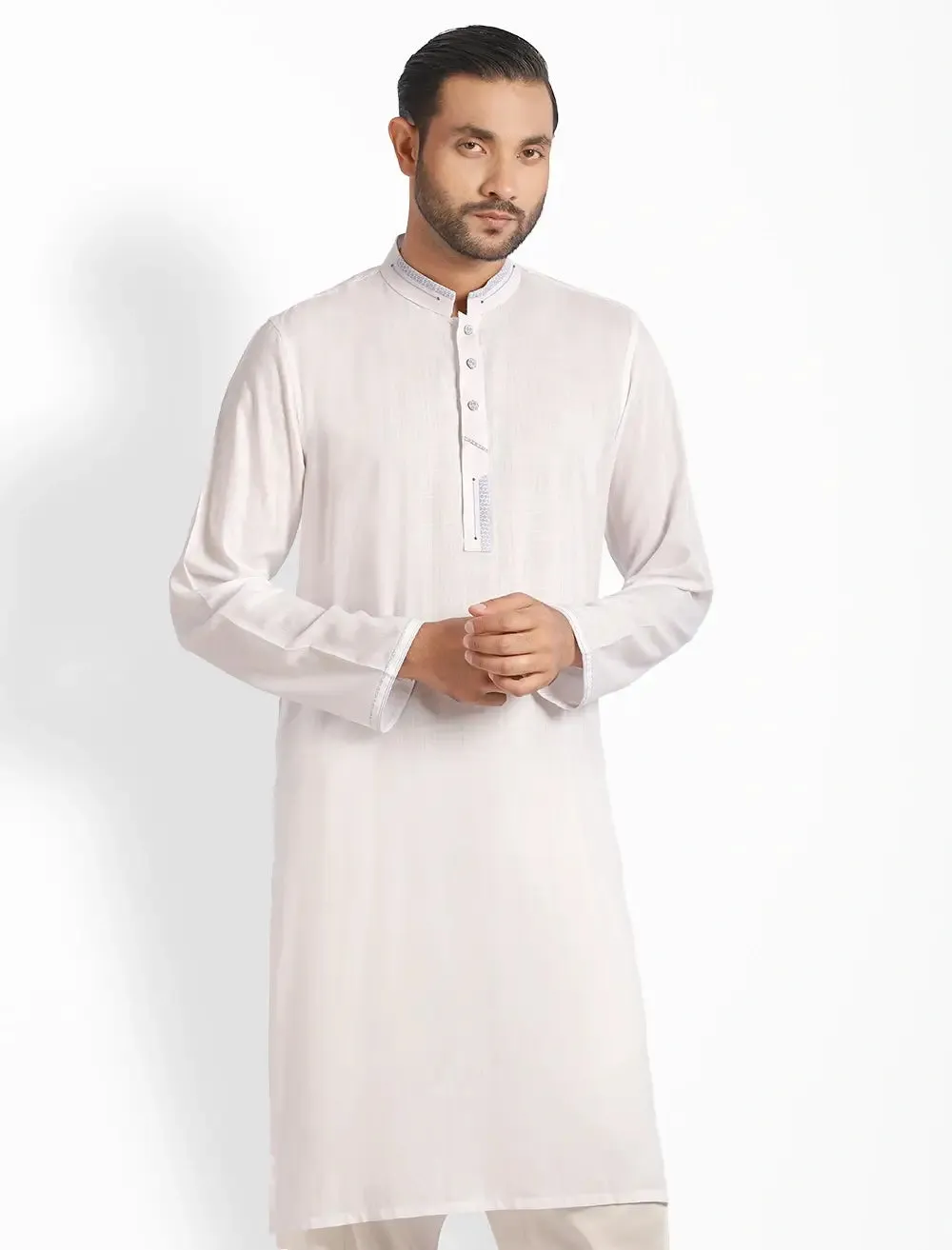 Cut & Sew Slim Fit Panjabi