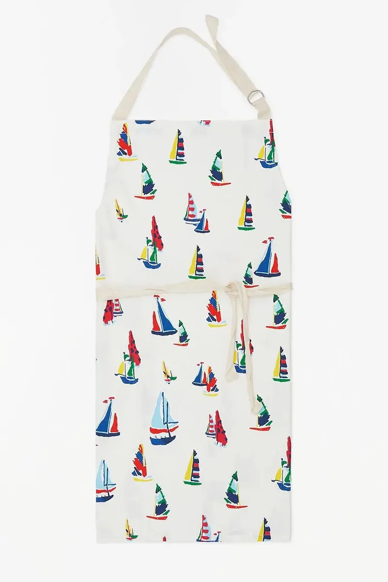 Delantal con motivos de barcos o veleros