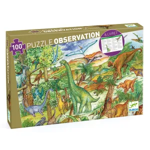 Djeco Observation Puzzle 100pc - Dinosaurs