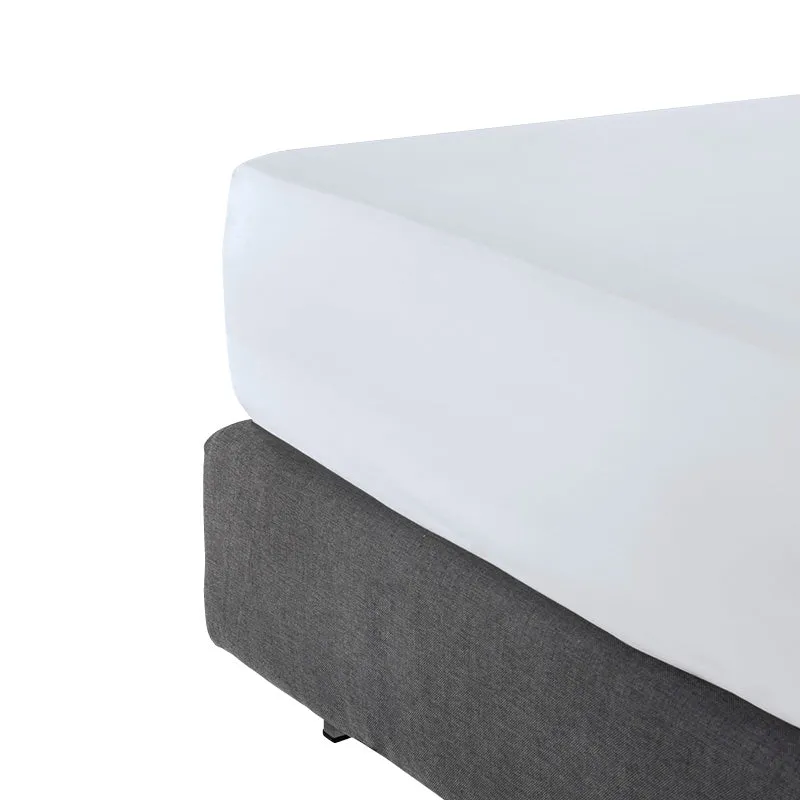 Drap-housse satin de coton - Gris Perle