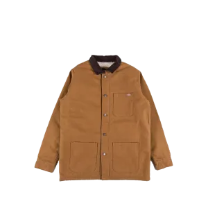 Duck High Pile Flce Line Chore Jckt Stonewashed Brown Duck