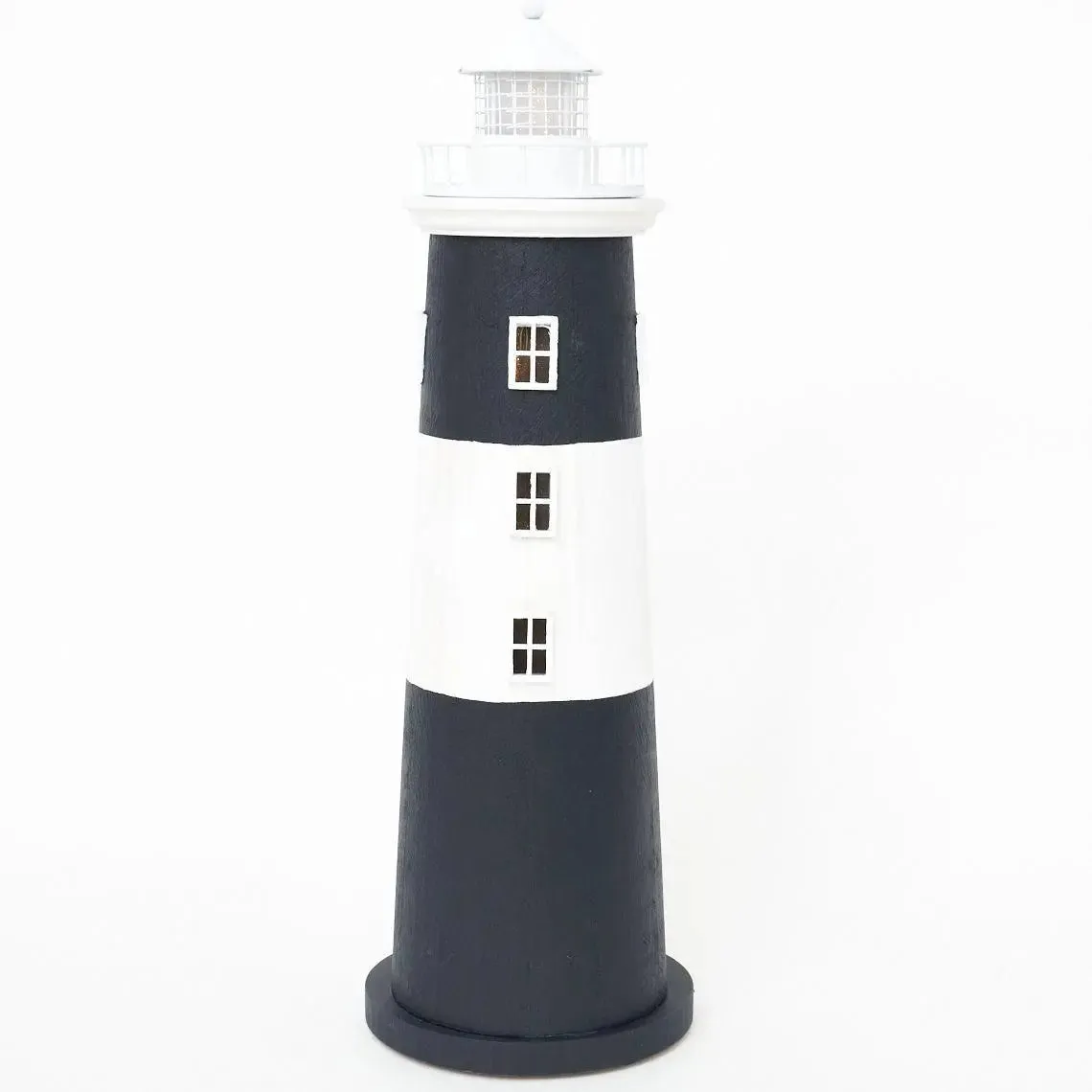 Faro de madera con luz LED. 45 cm - D1050