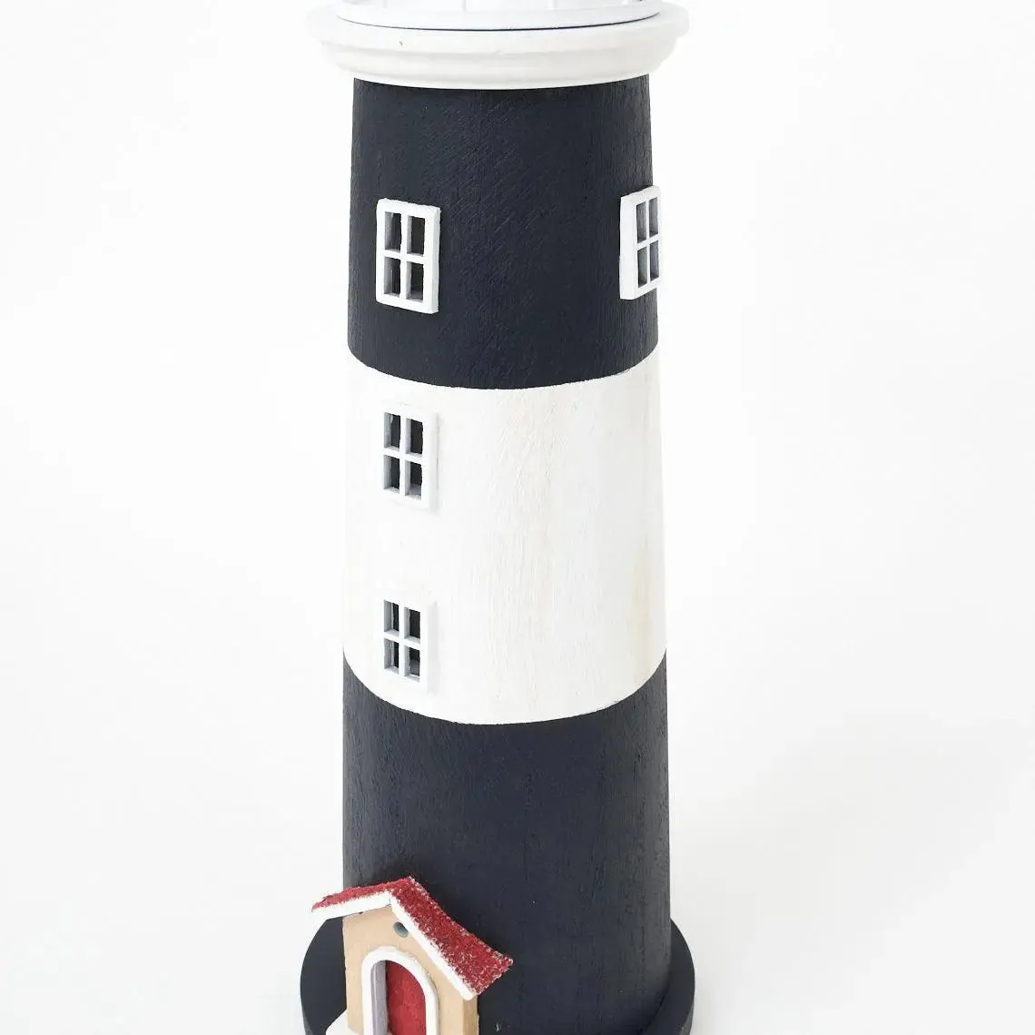 Faro de madera con luz LED. 45 cm - D1050