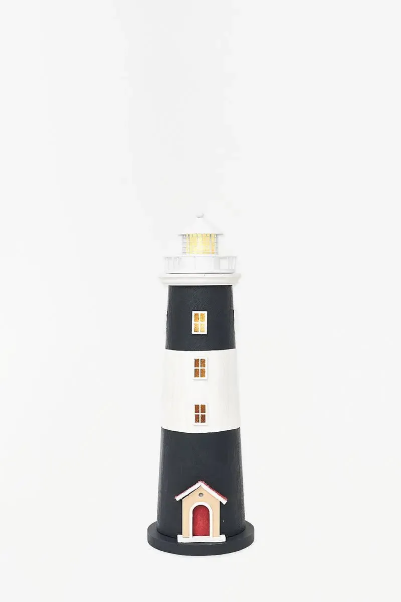Faro de madera con luz LED. 45 cm - D1050