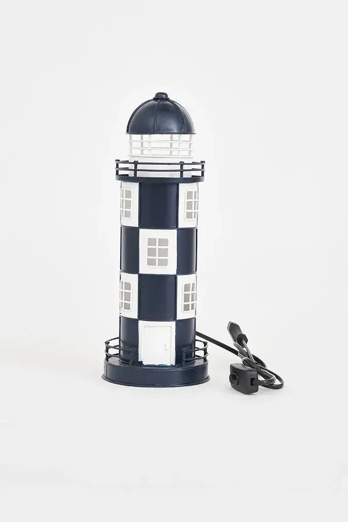 Faro de metal, 32 cm