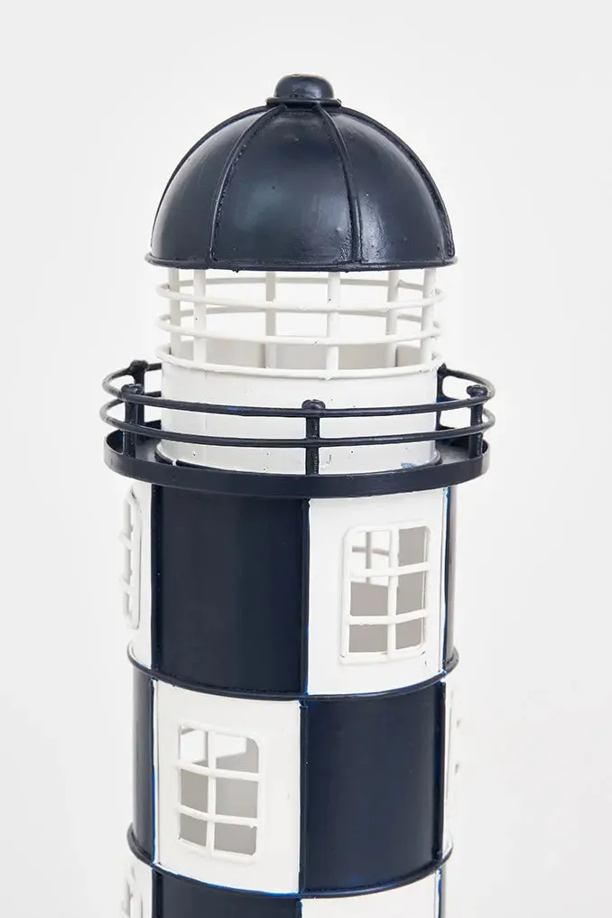 Faro de metal, 32 cm